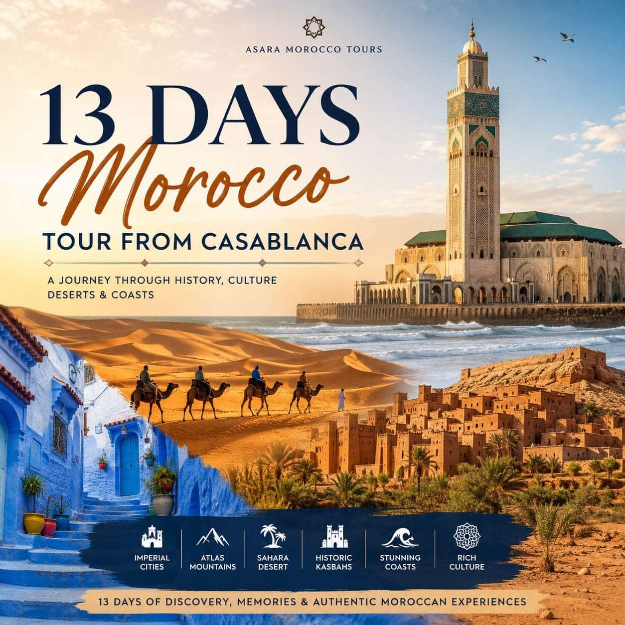 13 Days Morocco tour from Casablanca