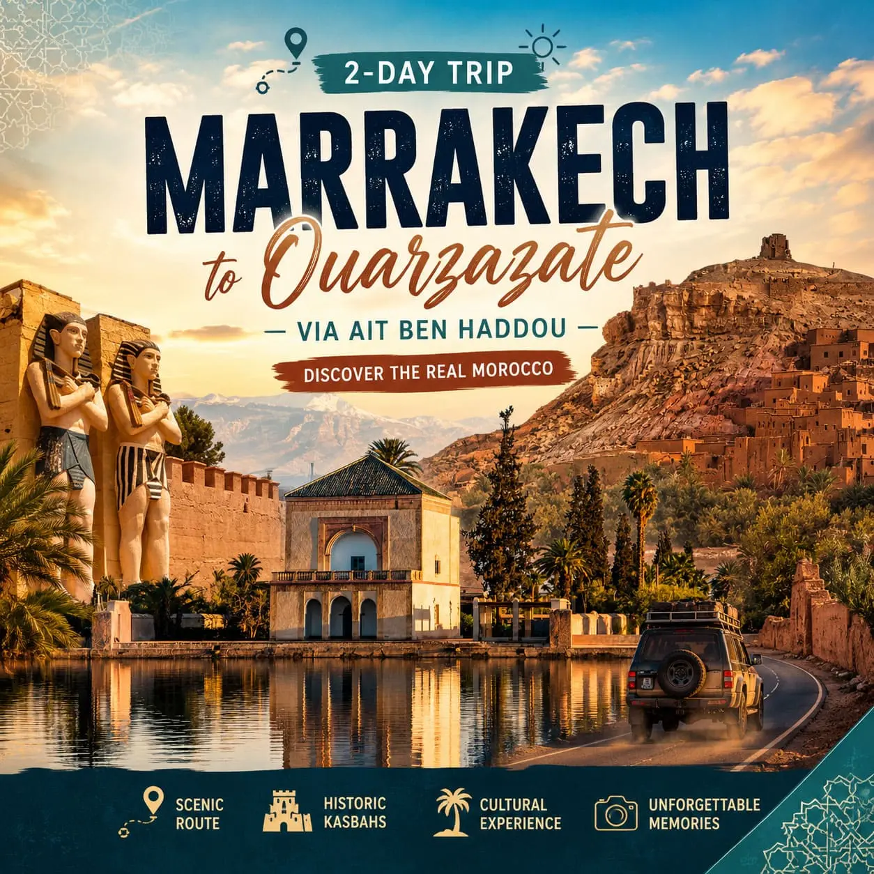 2-Day Trip from Marrakech to Ouarzazate via Ait Ben Haddou