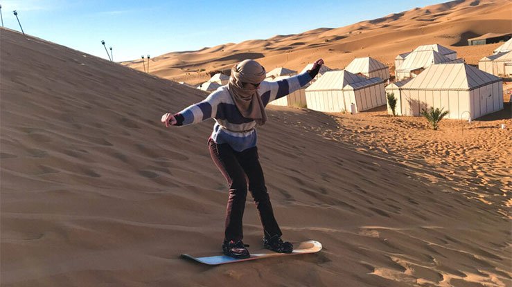 Sandboarding + Luxury Sahara Desert Camp
