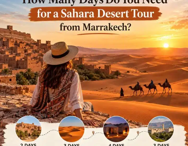 how many days you need for a Sahara Desert tour from Marrakech before choosing your route